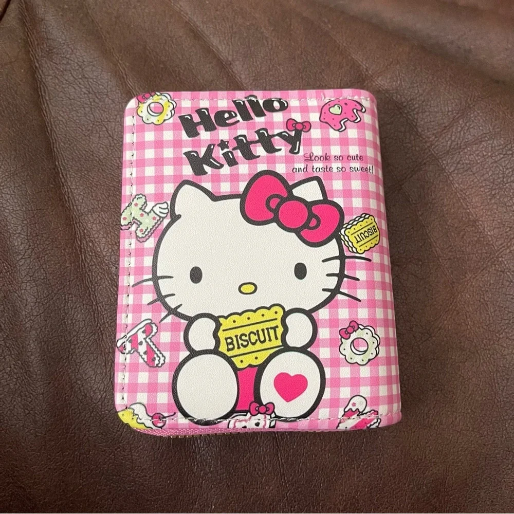 Hello Kitty fashion Wallet coin card round zip wallet Bag Cartoon Cat Cute New